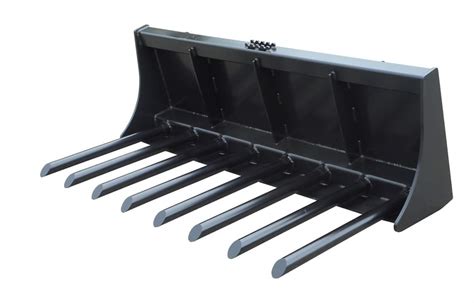 skid steer manure fork tines|tractor quick attachment manure fork.